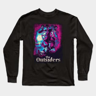 Ponyboys Perspective Embrace the Emotional Journey and Camaraderie of Outsiders' Characters Long Sleeve T-Shirt